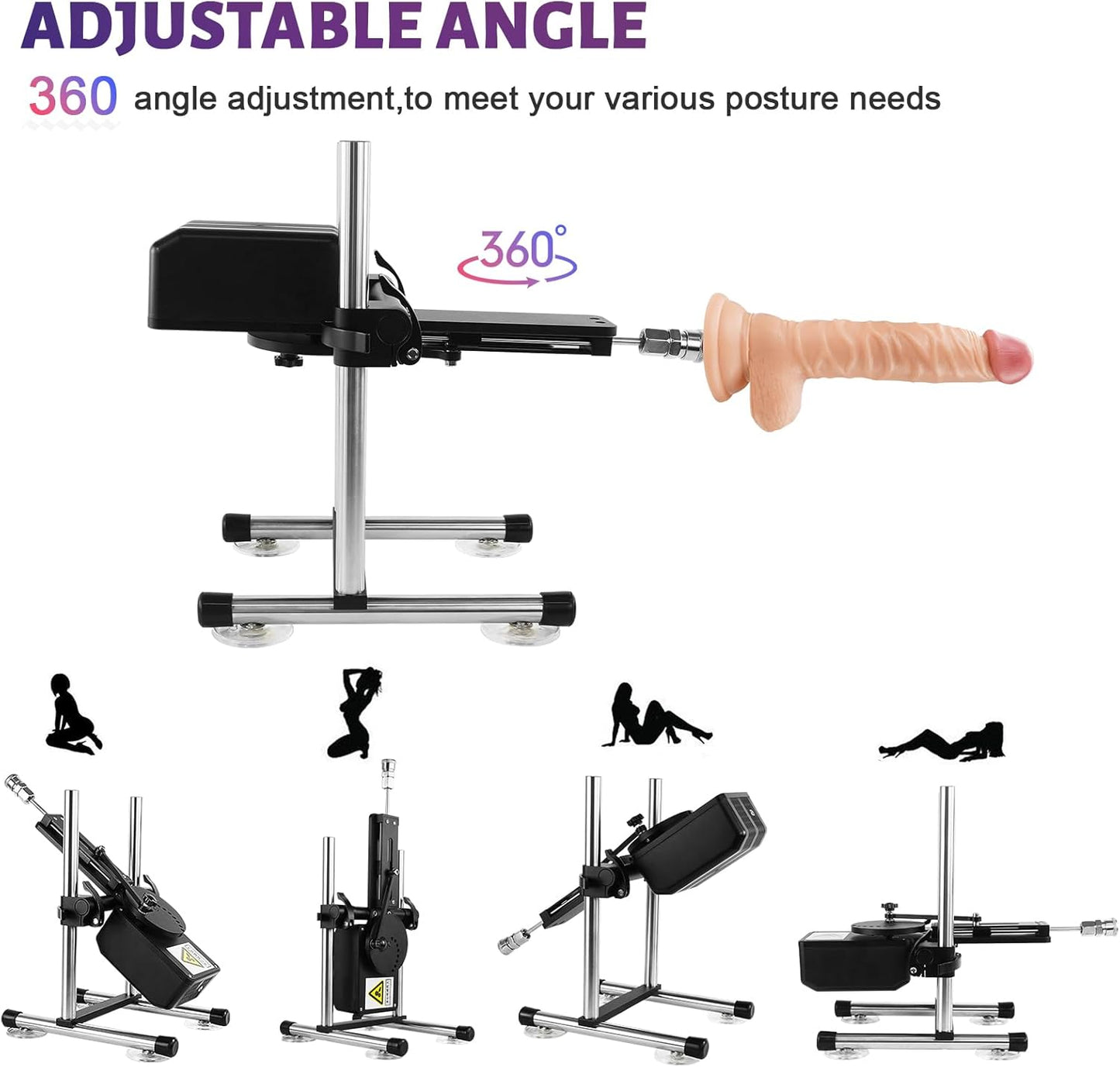 300 RPM Silent Sex Machine with Quick-Air Compatibility & Full-Body Metal Chassis