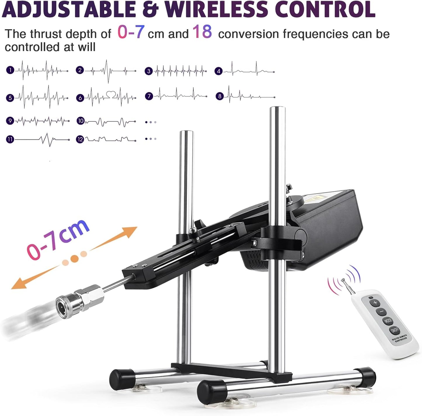 300 RPM Silent Sex Machine with Quick-Air Compatibility & Full-Body Metal Chassis
